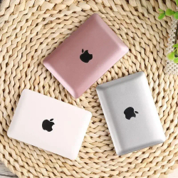 Зеркало карманное в виде макбук Apple серебрянное