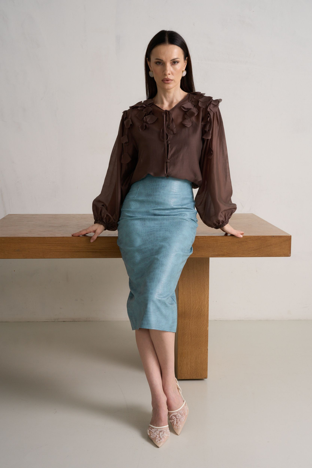 Юбка Нелита эко - кожа