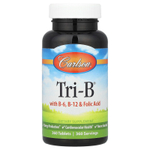 Carlson, Tri-B® с витаминами B6, B12 и фолиевой кислотой, 360 таблеток