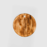 Деревянная менажница круглая с гравировкой из кедра