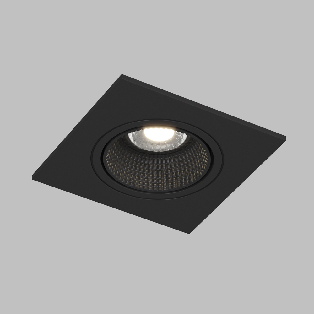 DK3071-BK Встраиваемый светильник, IP 20, 10 Вт, GU5.3, LED, черный/черный, пластик