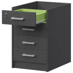 Каркас тумбы приставной АТ2-07 Антрацит 434x594x728 Арго