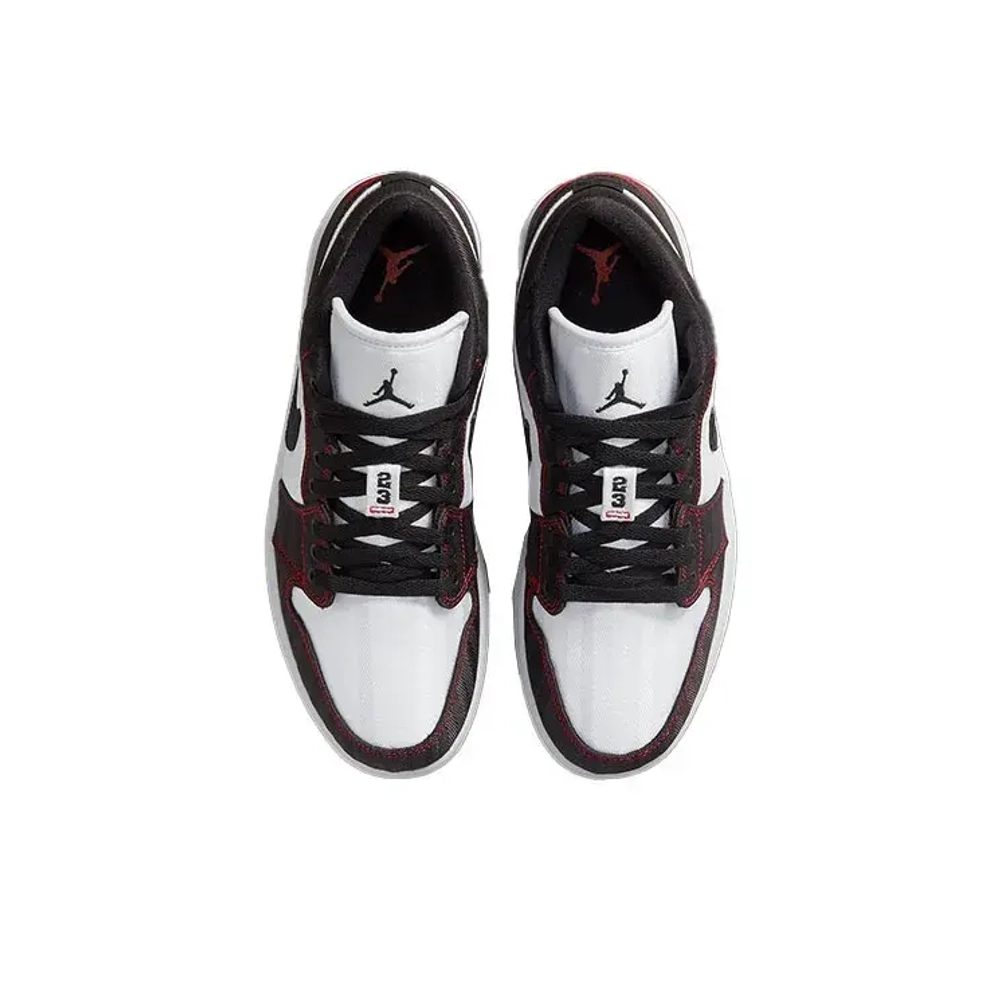 Женские кроссовки Air Jordan 1 Low SE Utility 'White Black Red' DD9337-106