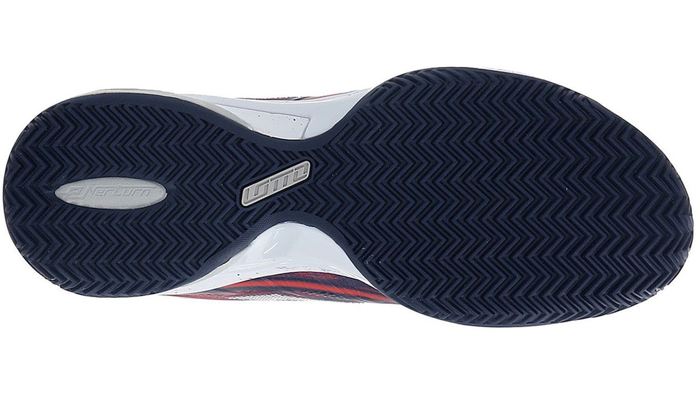 Мужские кроссовки теннисные Lotto Mirage 300 Clay - navy blue/all white/red poppy