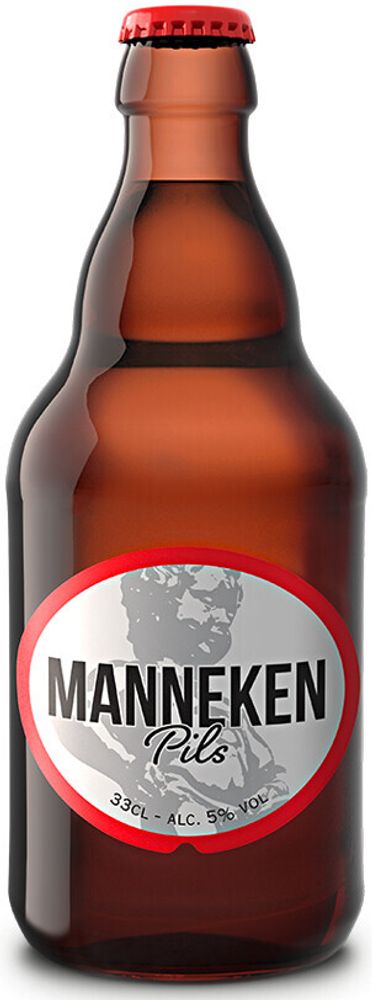 Пиво Маннекен Пилс / Manneken Pils 0.33 - стекло