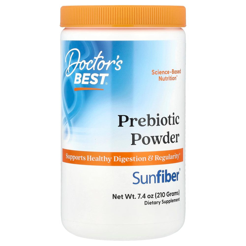 Doctor's Best, Пребиотический порошок, Sunfiber®, без добавок, 210 г (7,4 унции)
