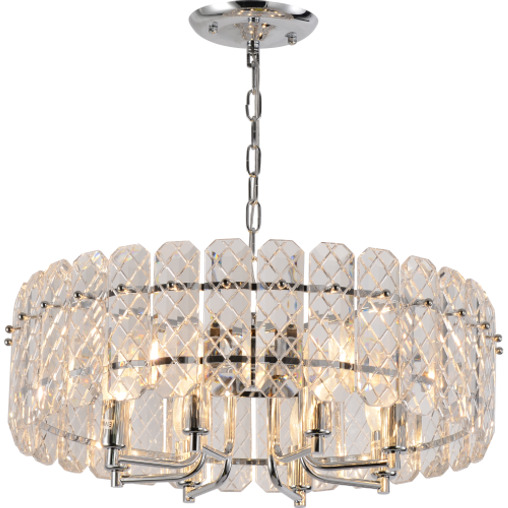 Люстра Rivoli   1050-308 8 х Е14 40 Вт хрусталь