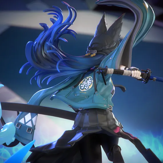 Hoshimi Miyabi diorama - Zenless Zone Zero