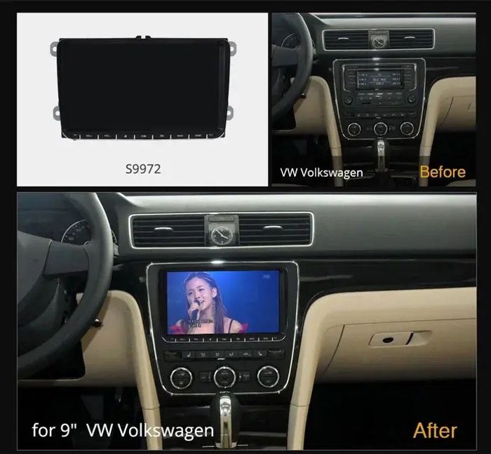 Магнитола для Volkswagen T5, T6, Tiguan, Passat, Polo, Jetta, Amarok, Golf и др., Skoda Fabia, Rapid - Kuberg OL-9972-P на Android 10, Быстрая и, CarPlay, SIM-слот