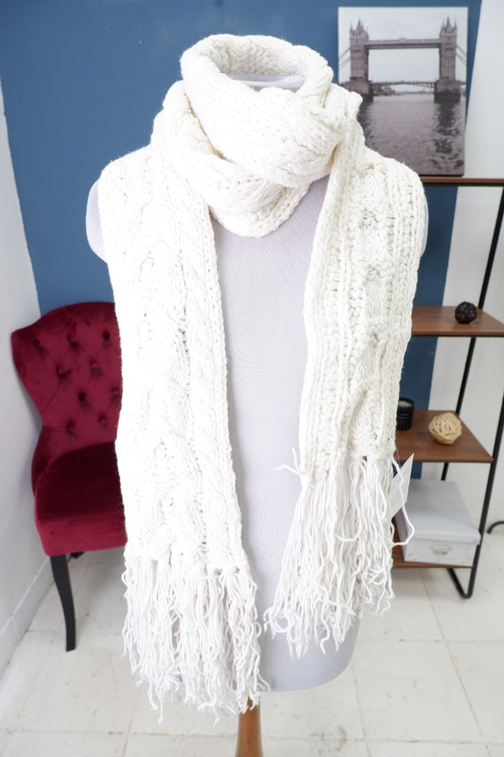 Шарф длинный