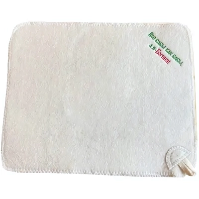 Коврик банный с вышивкой «Все бабы как бабы, а я богиня». цвет белый, без упаковки