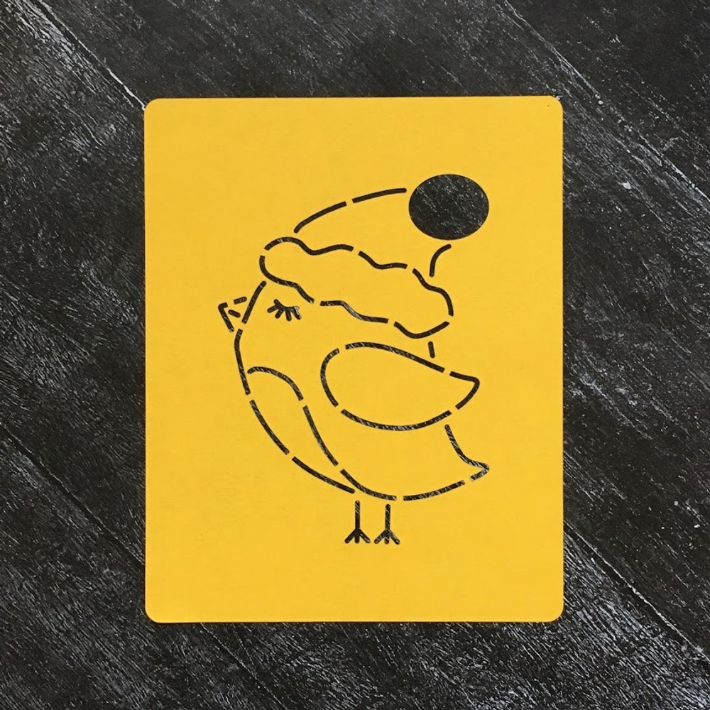 Птичка №5 в шапочке