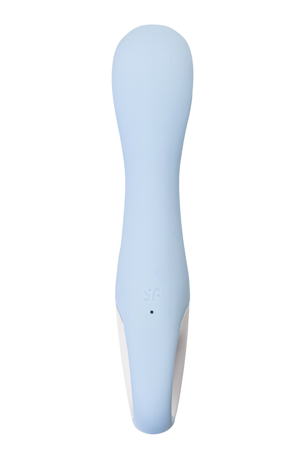 Нереалистичный вибратор Satisfyer Air Pump Vibrator 5, силикон, голубой,  см.