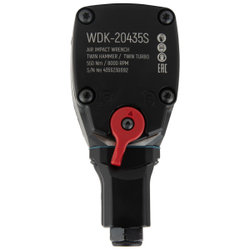 WDK-20435S Гайковерт пневматический ударный компактный 1/2", 550 Нм,  TWIN TURBO