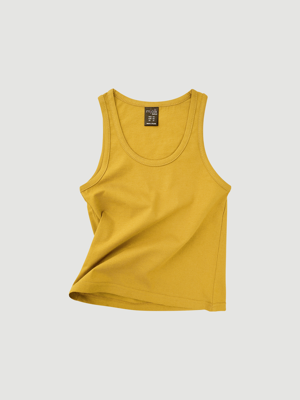 Майка унисекс Mjölk Mustard, уценка