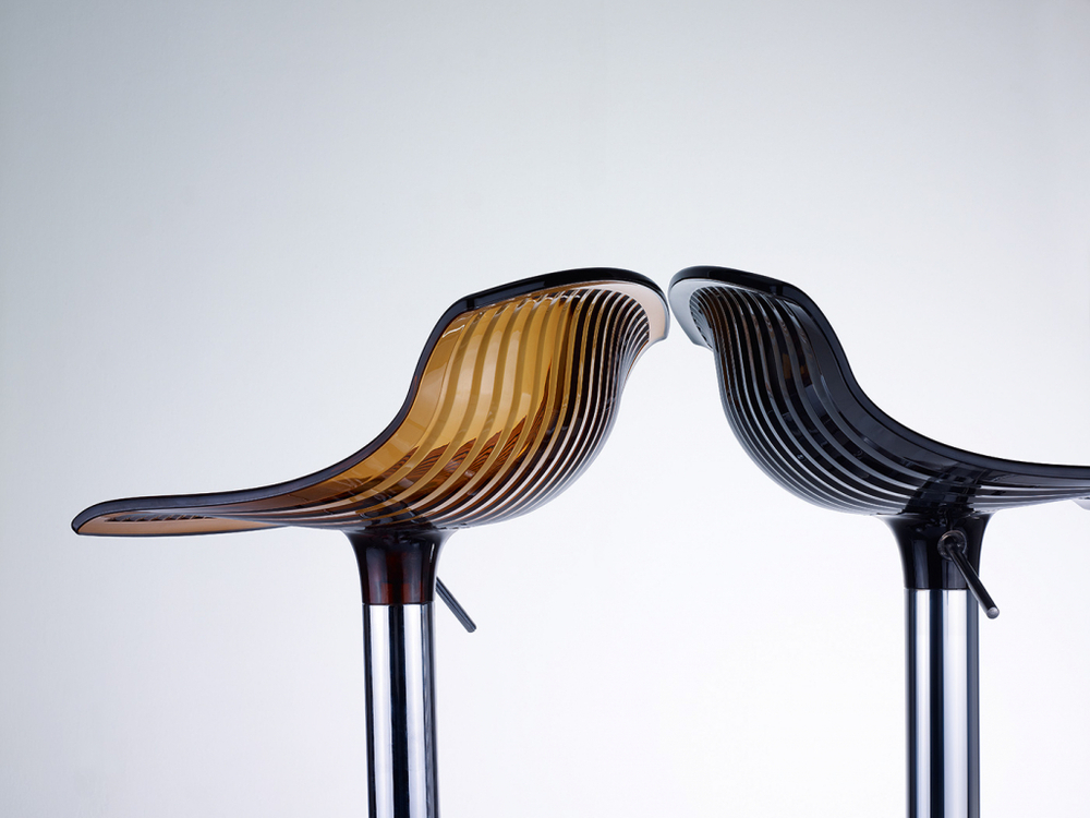 Стул прозрачный барный Siesta Contract Aria, янтарный