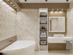 Плитка напольная Azori Forest Naturale 42x42 см 1.23 м² матовая цвет бежевый мрамор