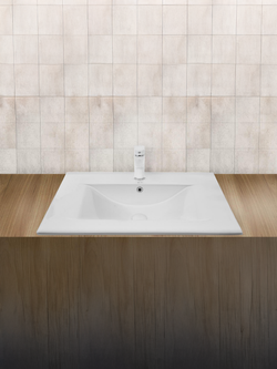 Раковина врезная WeltWasser WW  DEILBACH 7505- 75 750х470х180