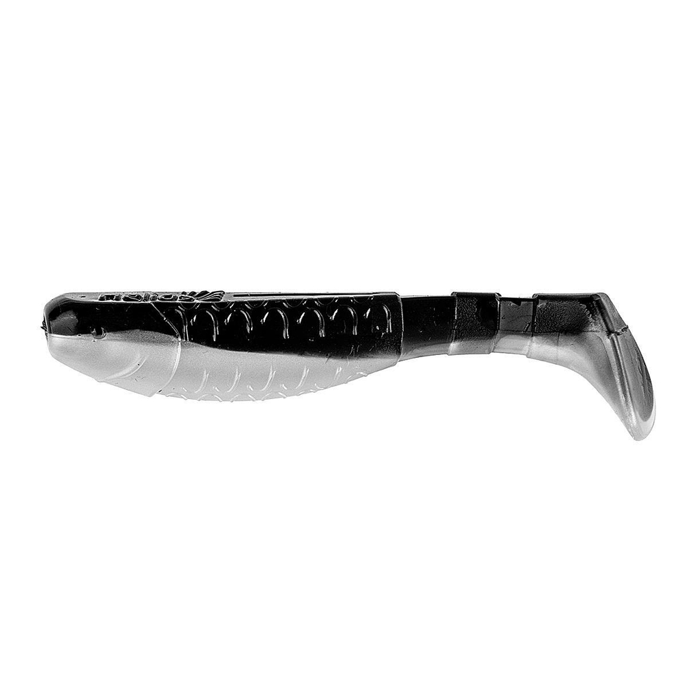 Виброхвост несъедоб. Chubby 3,55"/9 см Black & Pearl 100шт. (HS-4-028-N) Helios