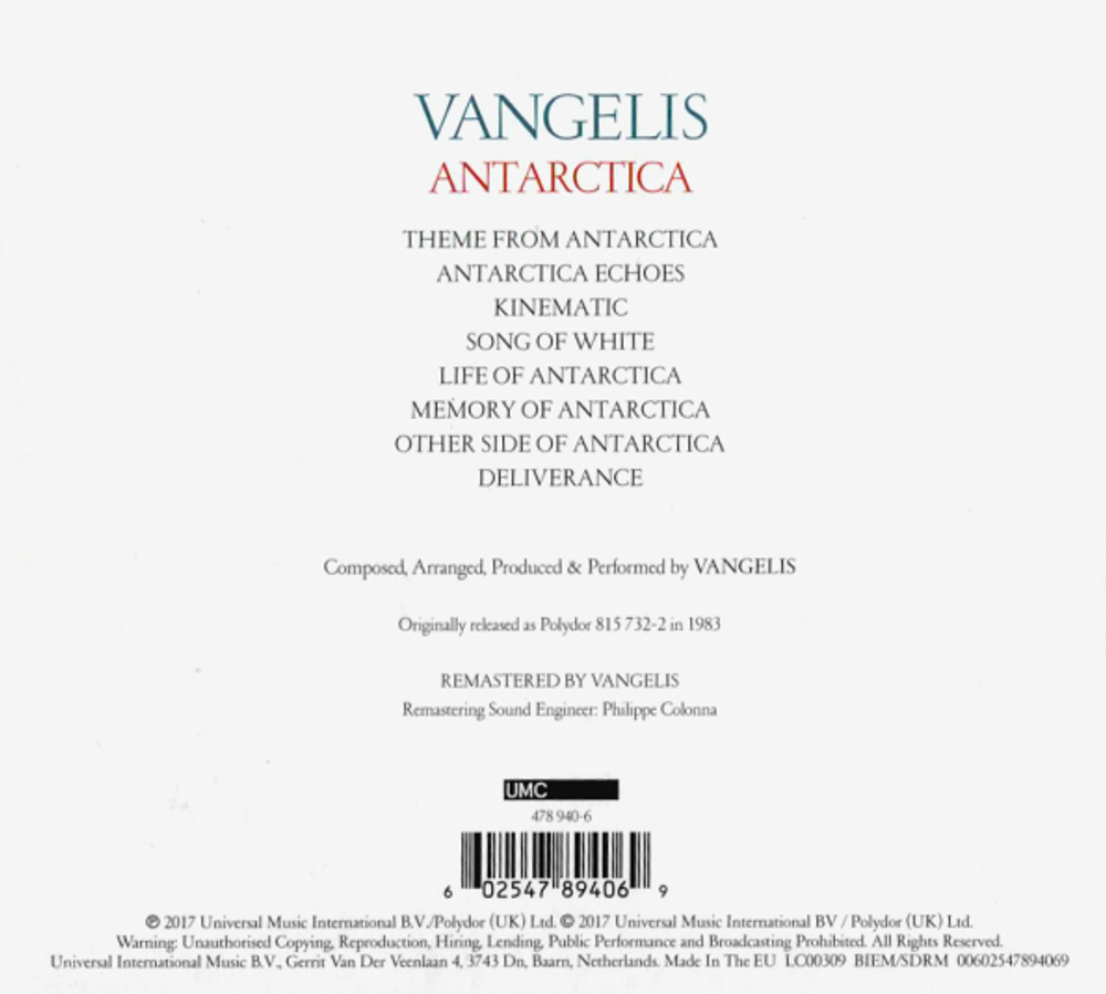 Vangelis / Antarctica (CD)