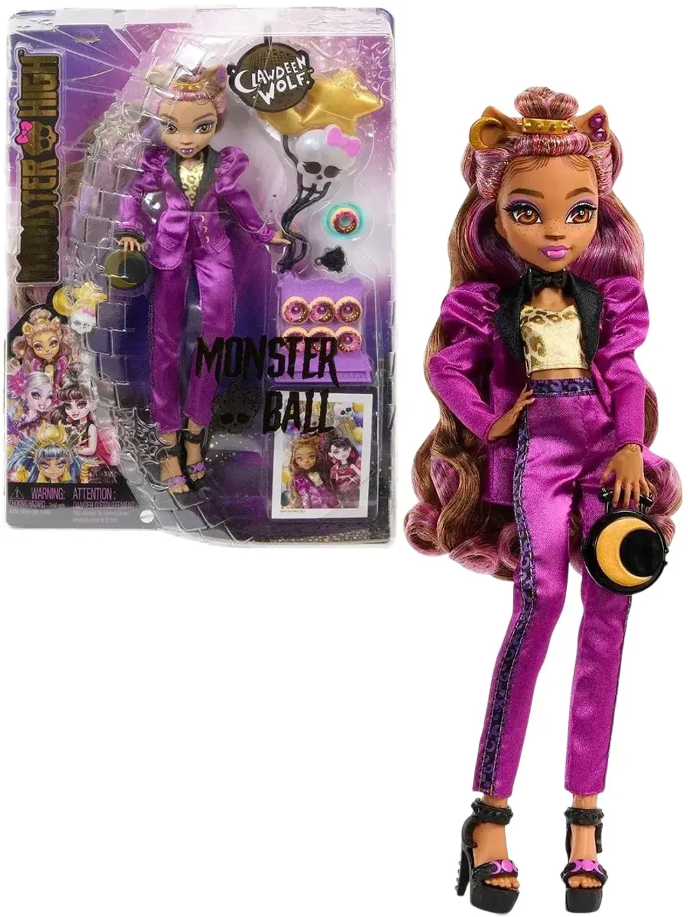 Кукла Монстер Хай Клодин Вульф Monster Ball HNF69
