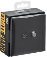 FORTE&PIANO Розетка двойная TV+SAT FP138M металл черный IEK