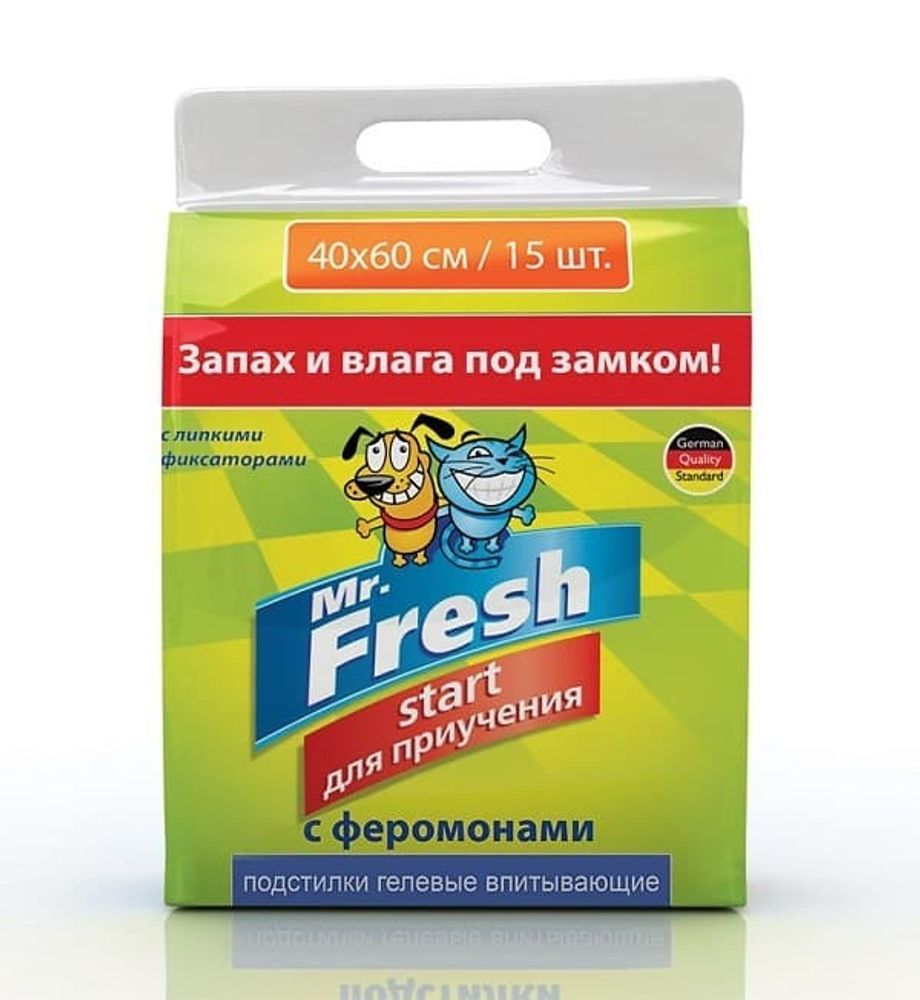 Мr.Fresh  Start Пеленки д/приучения к месту (15шт)  40*60 F204