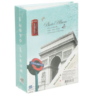 Фотоальбом 100фото, 10 х 15 см, 6 дизайнов, в ассортименте, Достопримечательности, Y3-1401