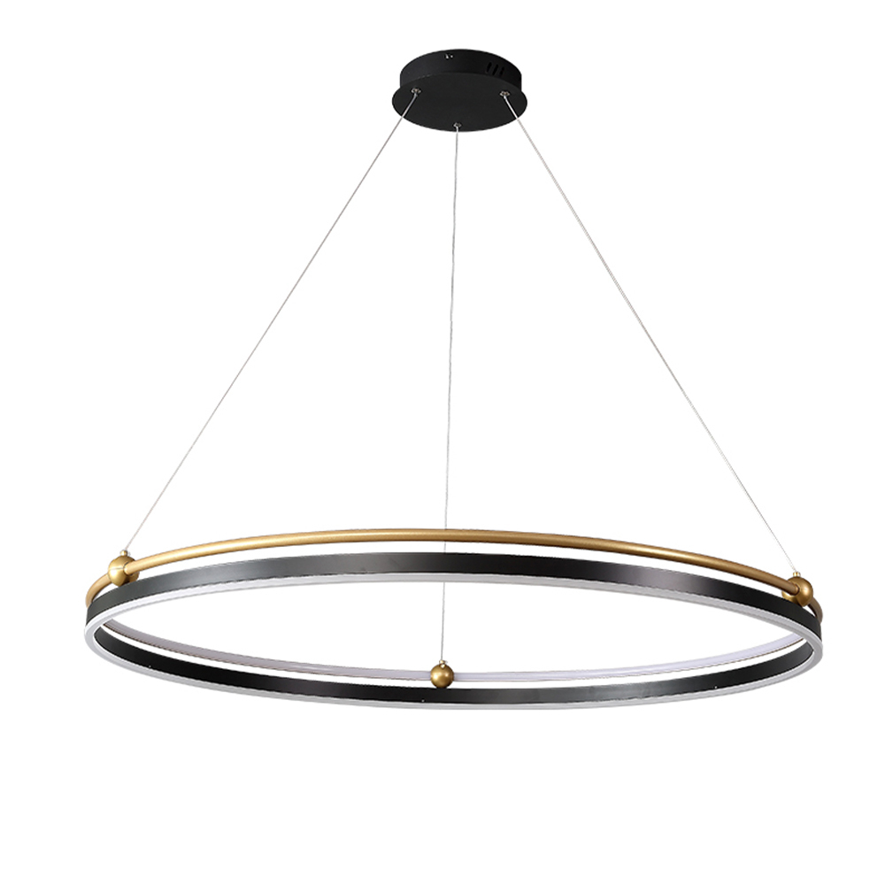 Подвесная светодиодная люстра Crystal Lux FERNANDO SP88W LED BLACK/GOLD