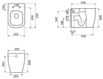 УНИТАЗ ПРИСТАВНОЙ BELBAGNO PRADO BB10150CB