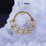 Кликер Web Crystal PVD Yellow 1.2мм