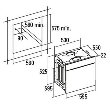 Электрический духовой шкаф CATA MD 7010 BK
