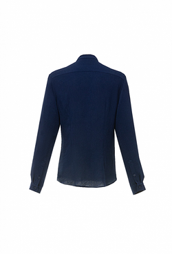 Рубашка с длинным рукавом синяя 03-03-23 SS men