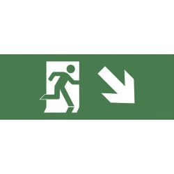 Самоклеящаяся этикетка ЭРА INFO-DBA-006 200х60мм Фигура/стрелка вниз вправо DBA