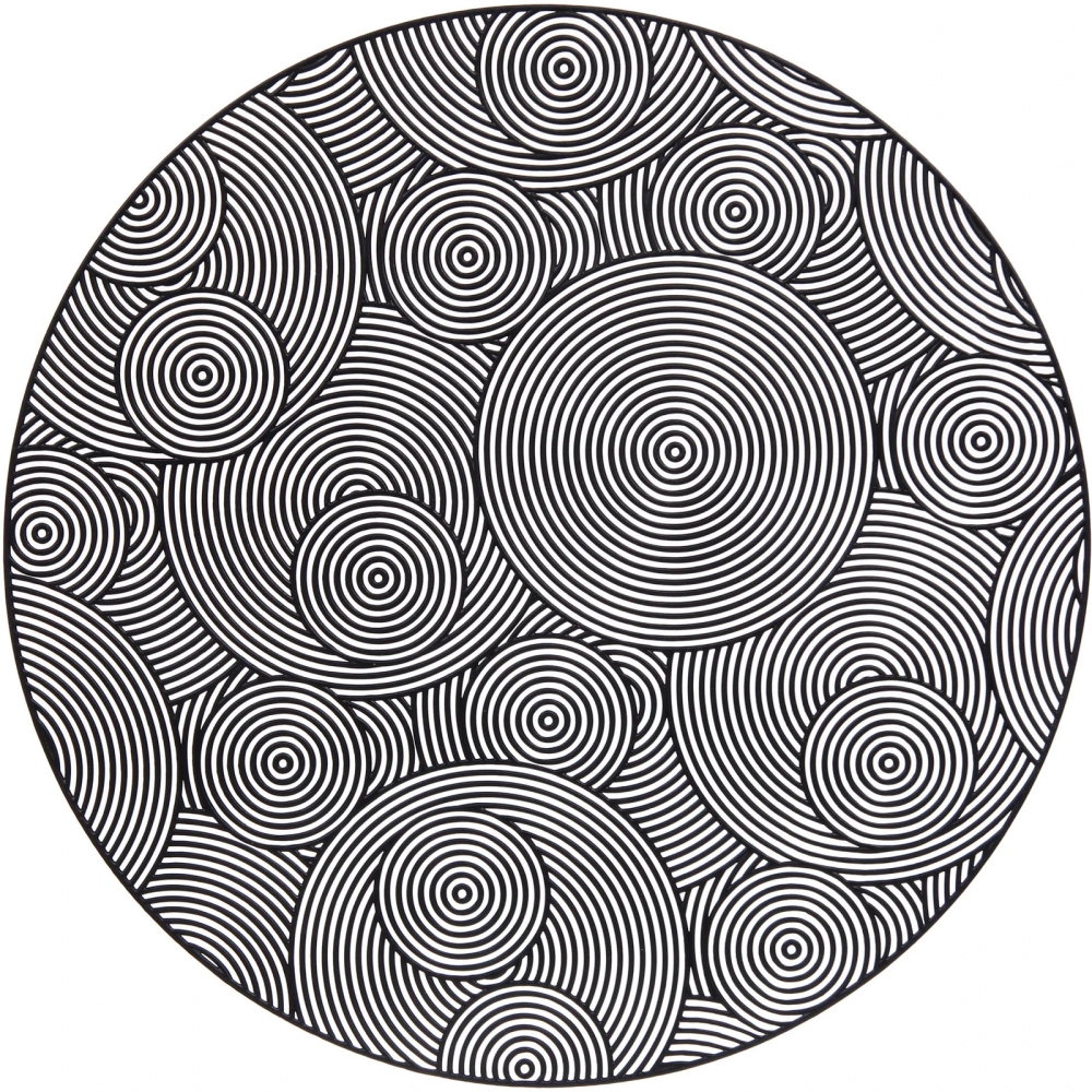 Салфетка на стол 38см «Бесконечность», черная