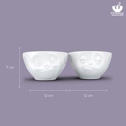 Набор чаш Snoozy & Tasty, 200 мл, белый, 2 шт.