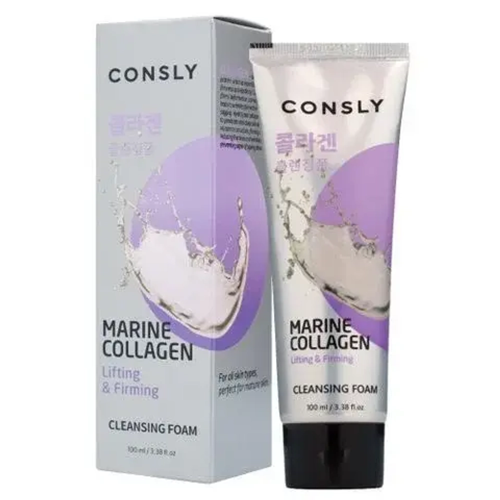 CNS FOAM Пенка для умывания укрепляющая кремовая с морским коллагеном Marine Collagen Lifting Creamy Cleansing Foam, 100 мл