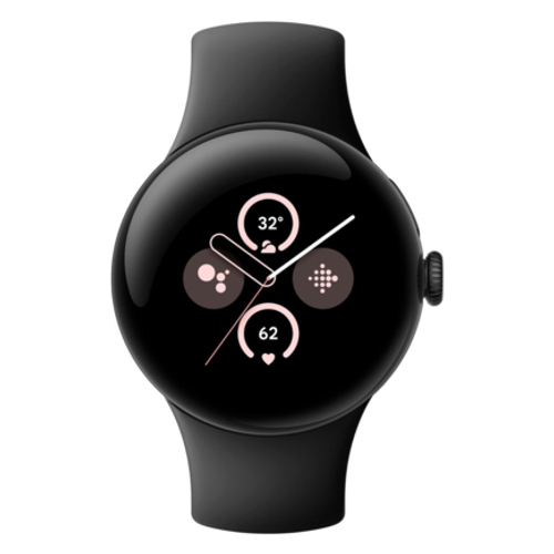 Умные часы Google Pixel Watch 2, Wi-Fi + LTE, «Матовый чёрный» корпус, ремешок цвета «Чёрный обсидиан» (версия Global)