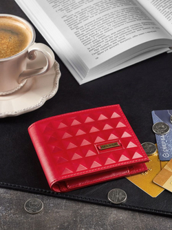 Кошелек «Геометрия». Цвет красный