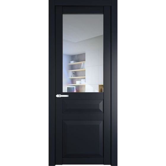 Межкомнатная дверь эмаль Profil Doors 1.5.3PD нэви блу остеклённая