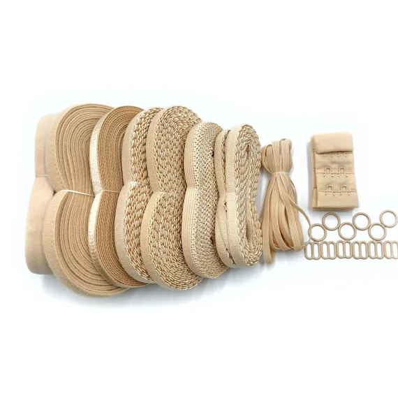 Набор фурнитуры для пошива нижнего белья (бежевый)