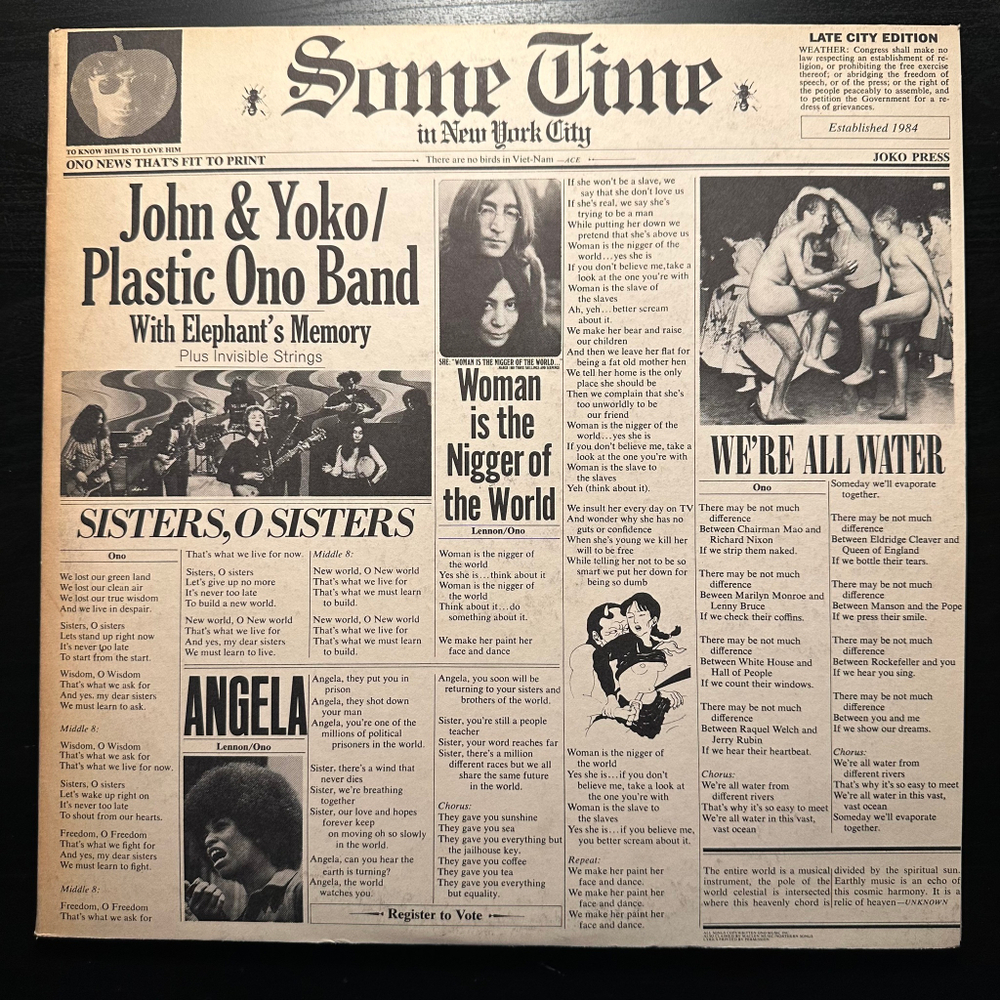 John & Yoko / Plastic Ono Band - Some Time In New York City 2LP (США 1972г.)