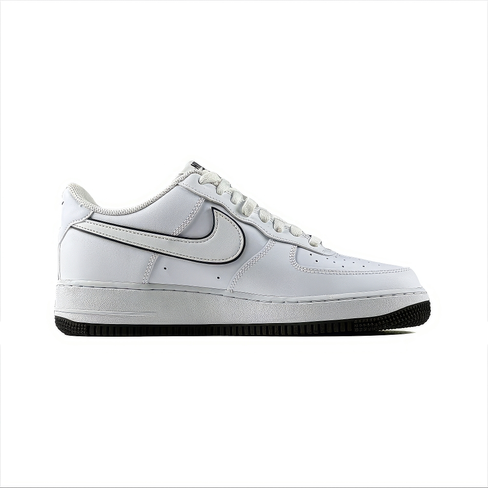Nike Air Force 1 07 "White Black Outline Swoosh"