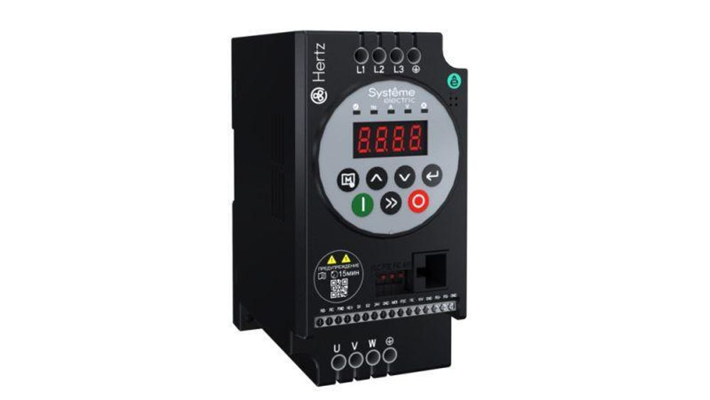 Преобразователь частоты STV050 Hertz 1.5кВт 380В ЭМС С3 + LED панель оператора SE STV050U15N4 Преобразователь частоты STV050 Hertz 1.5кВт 380В ЭМС С3 + LED панель оператора SE STV050U15N4