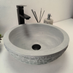 Раковина из андезита Bowl Blue Kecil Marmo BA-62912 40*40*15