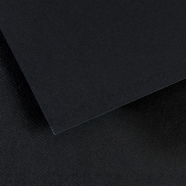 Бумага для пастели Mi-Teintes 160 г/м², 50х65 см, 10 л, №425 черный, Canson, C31036S123