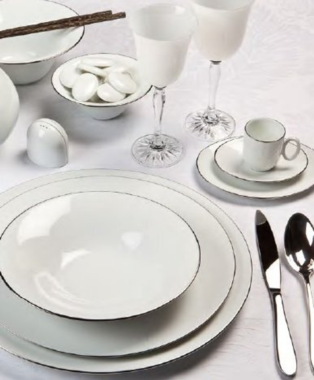 Сервиз столовый 38 предметов Deshoulieres Epure Platine