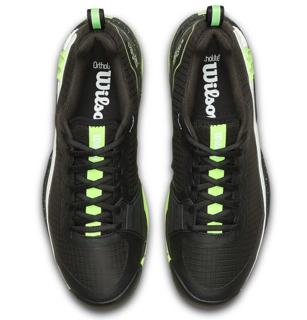 Теннисные кроссовки Wilson Rush Pro 4.5 Clay TP - black/green/white