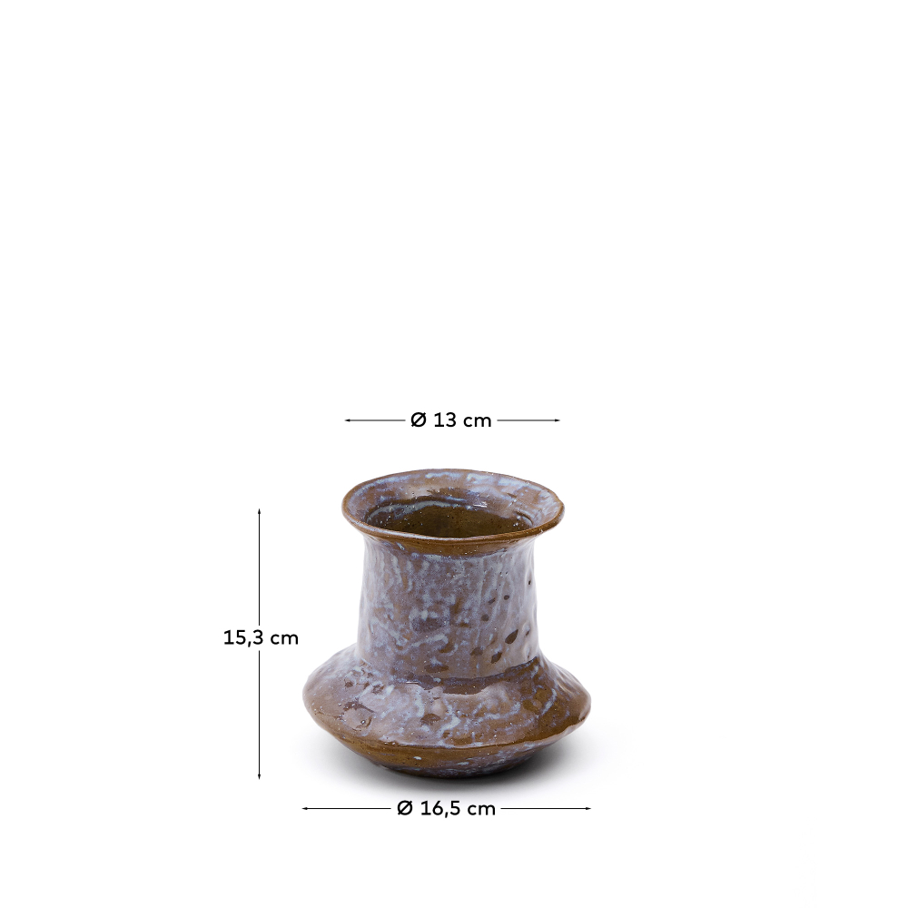 Olaris Ваза керамическая разноцветная 16 см