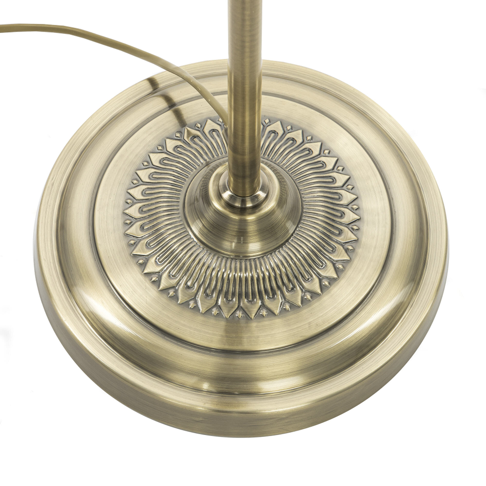 Citilux Базель CL407931T Торшер бронза со столиком и бежевым абажуром